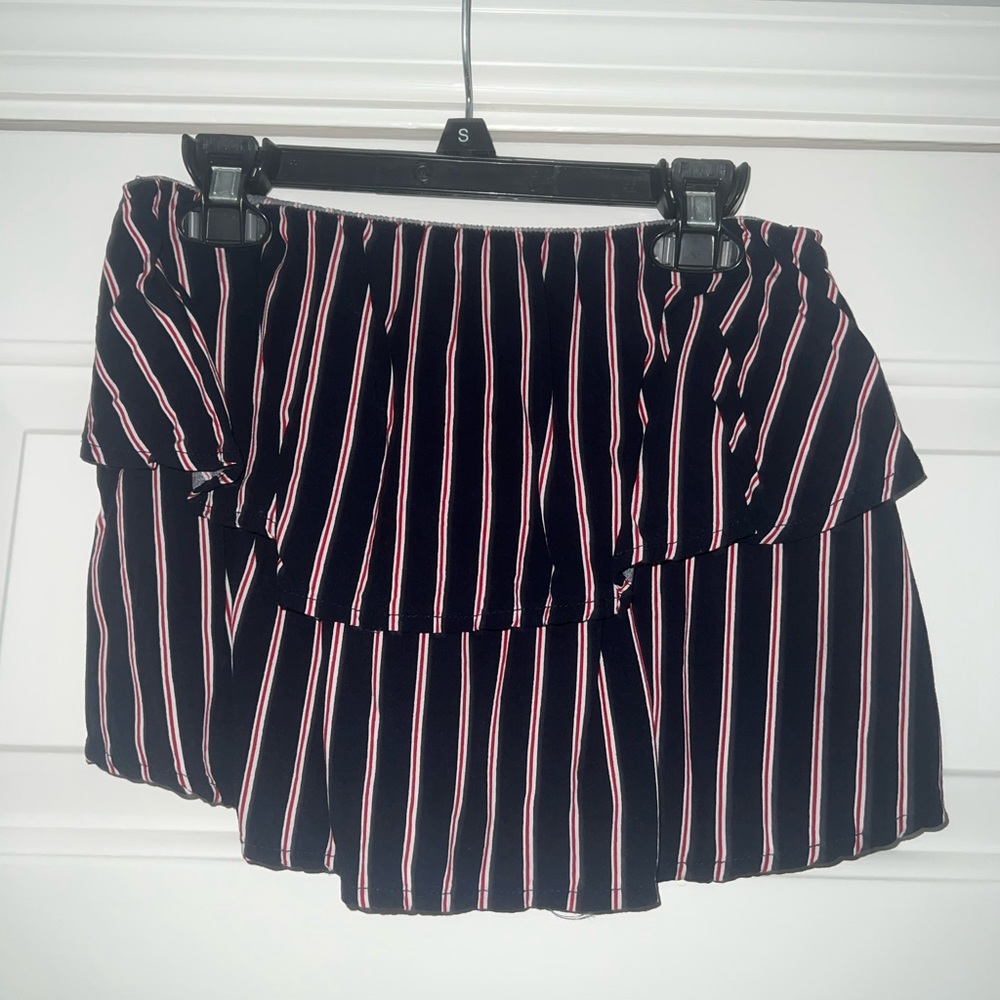 Garage Navy Blue and Red Tube Top - XS